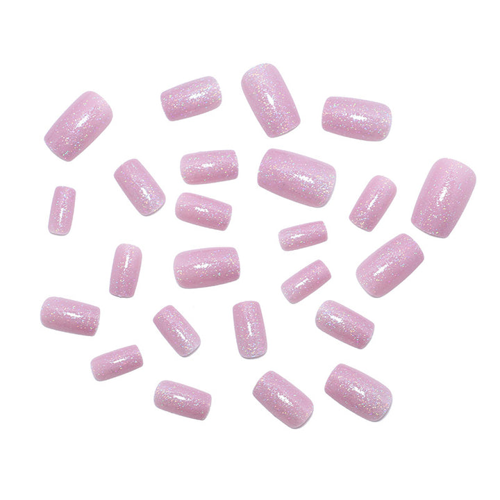 Glittery Acrylic Press-On Nail Set Bowlift