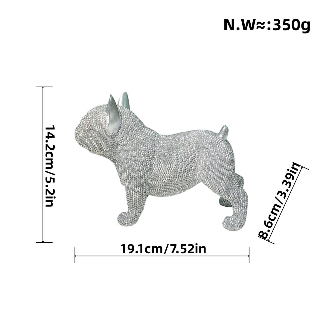 Decorative French Bulldog Sculpture Bowlift