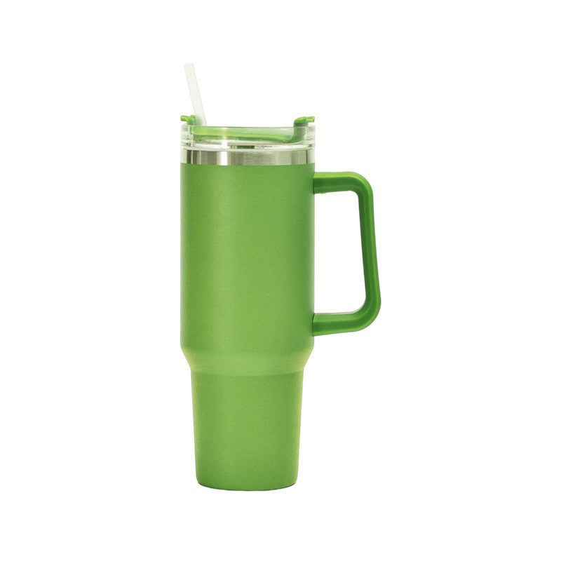 Women's insulated cup with straw and ergonomic handle Bowlift