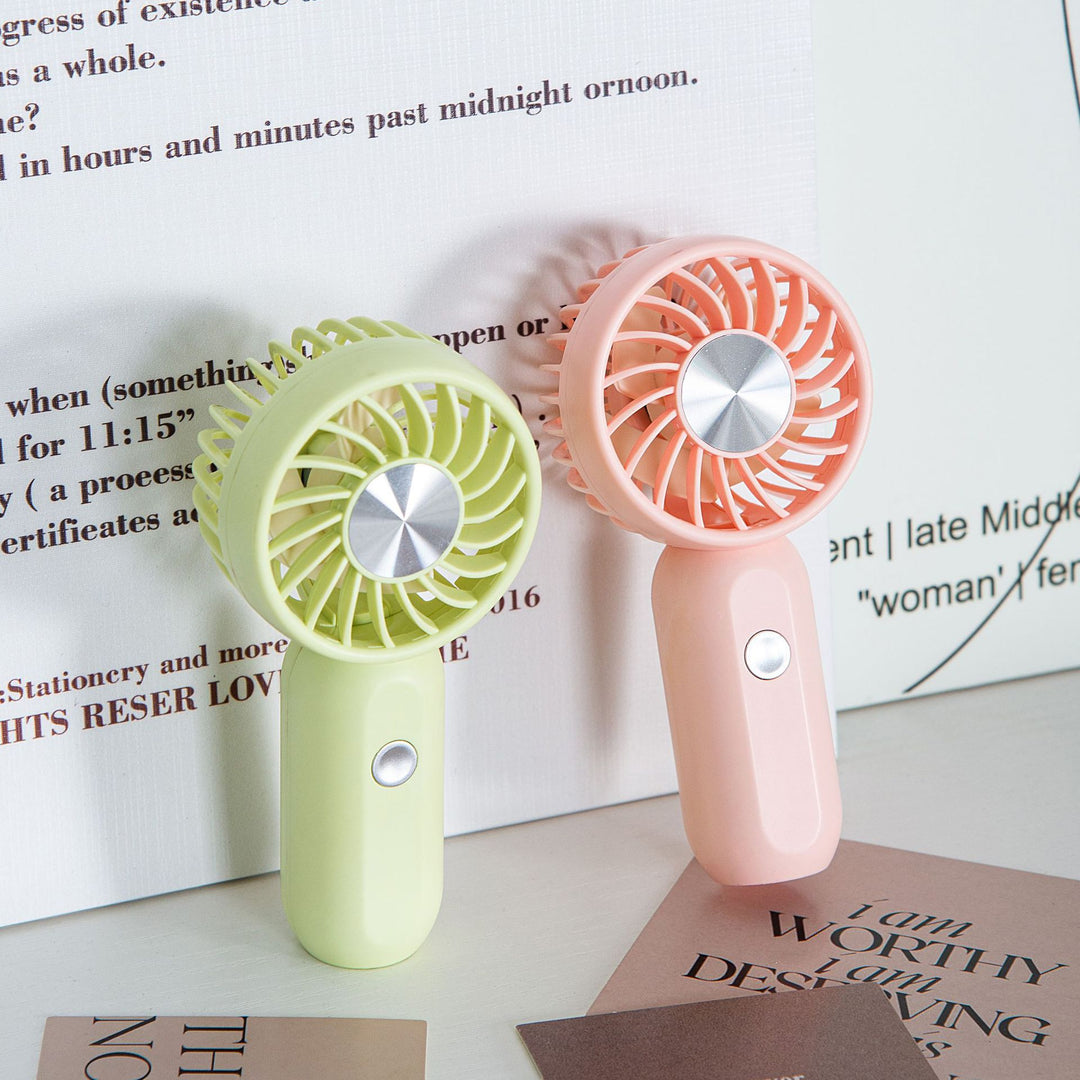 Women's portable mini fan with ergonomic grip technology Bowlift