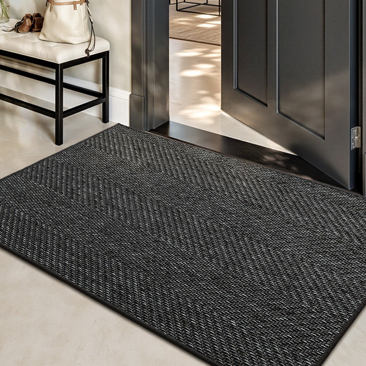 Textured Geometric Area Rug Bowlift