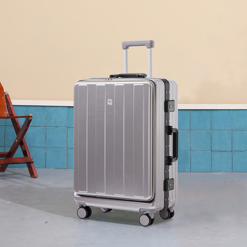Durable Hard-Shell Travel Suitcase Bowlift