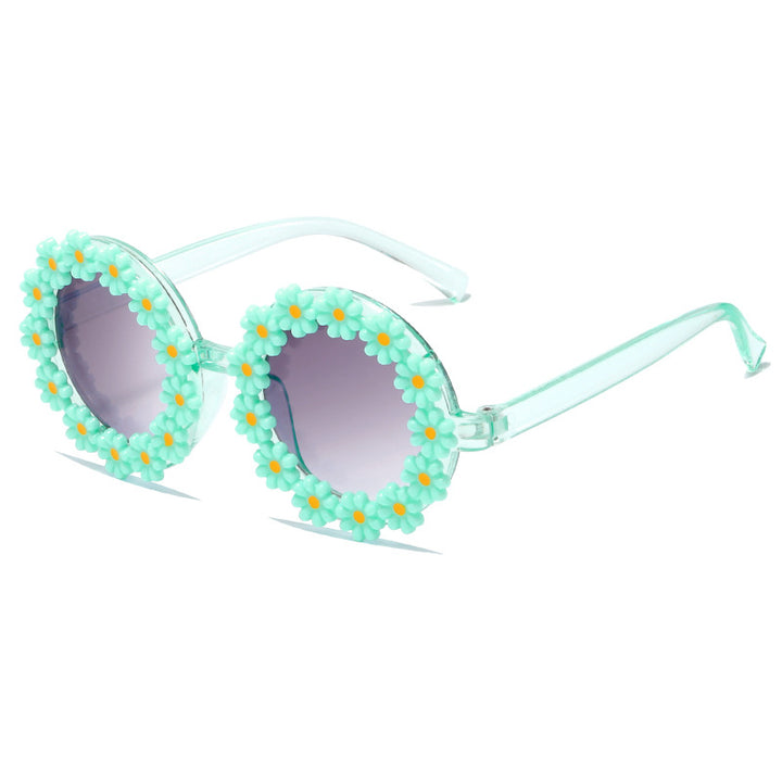Women stylish sunglasses with floral applications Bowlift