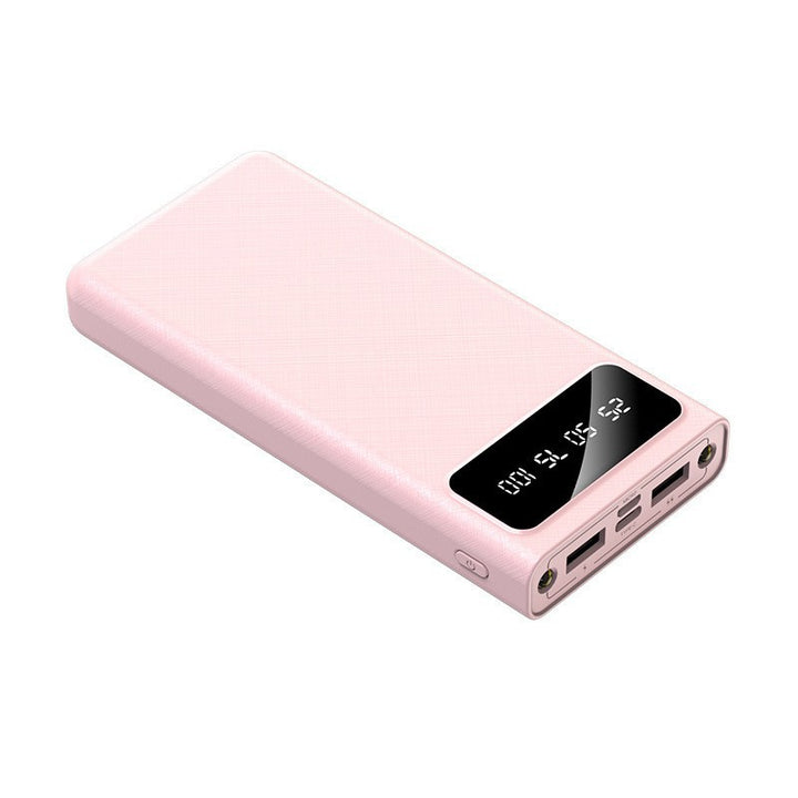 Portable power bank with intelligent LCD charge level indicator and dual USB ports Bowlift