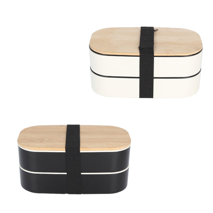 Layered Bento Lunch Box with Bamboo Lid