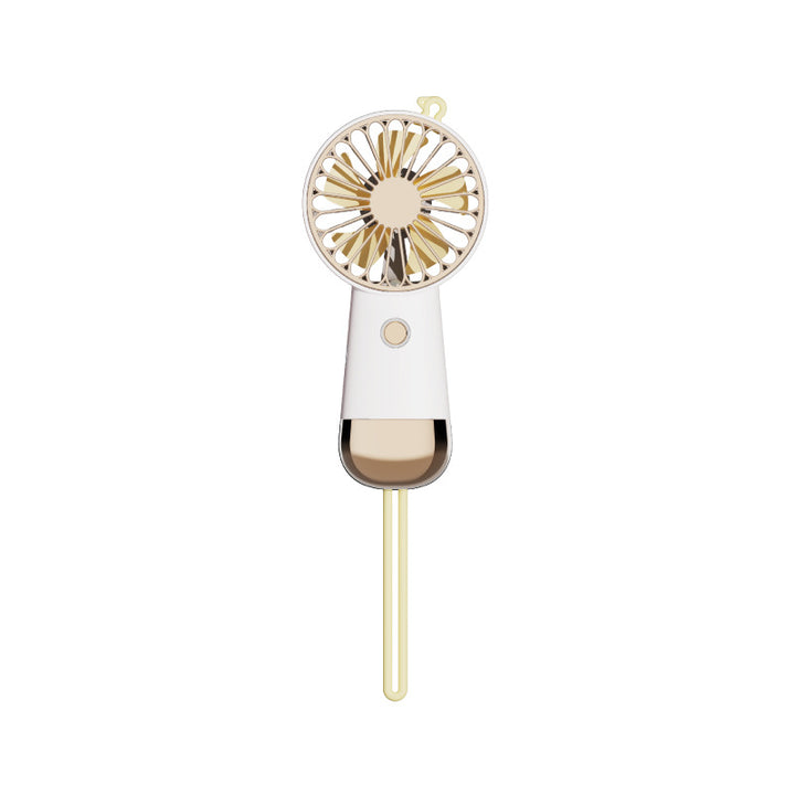 Ladies portable hand fan with USB charging function and ergonomic handle Bowlift