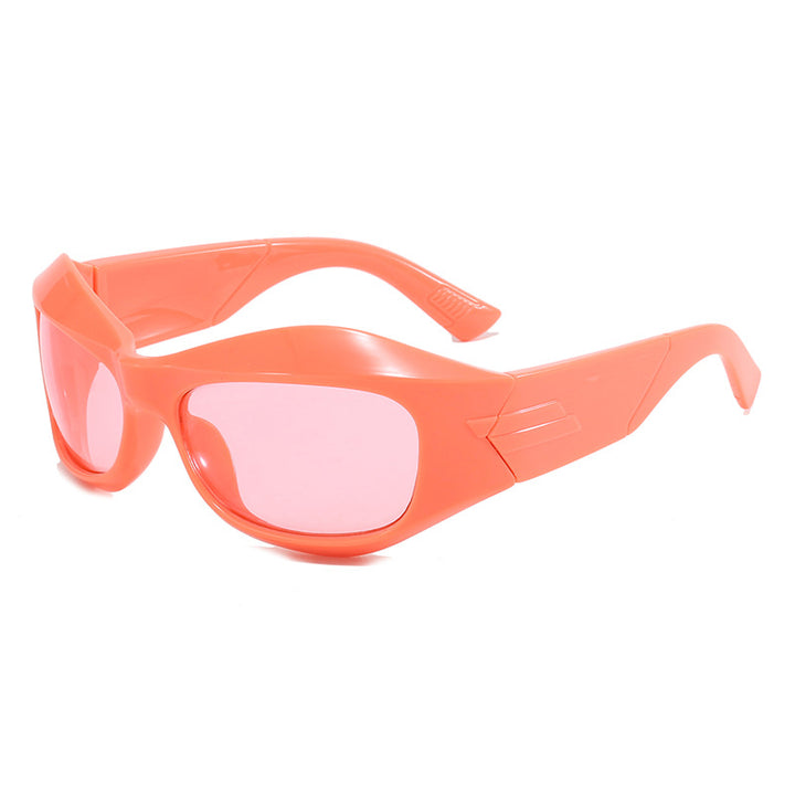 Women Retro Sunglasses in trendy Shield design Bowlift