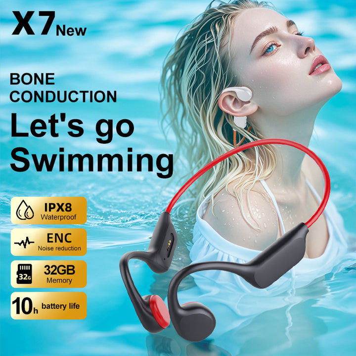 Waterproof Bone Conduction Headphones Bowlift