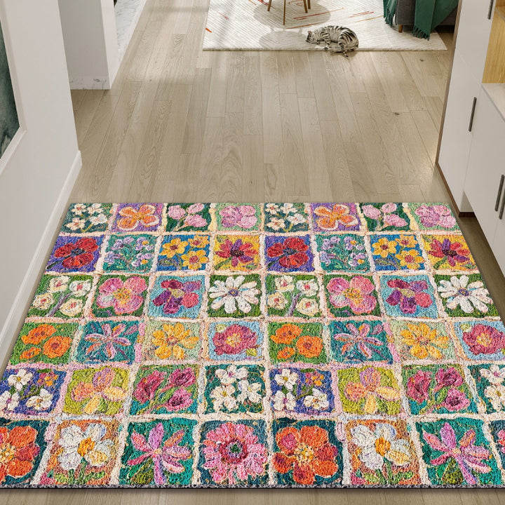 Floral Patchwork Area Rug Bowlift
