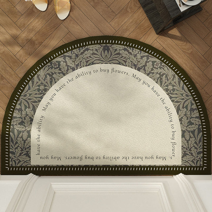 Floral Decorative Welcome Mat
