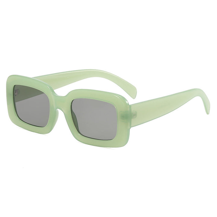 Retro Chunky Rectangular Acetate Sunglasses with Polarized Full UV Protection Bowlift
