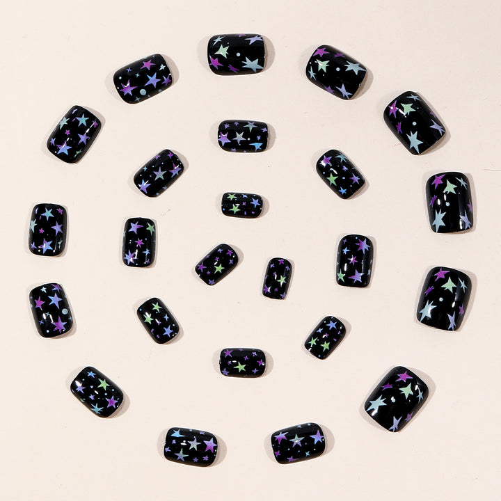 Starry Night Themed Nail Art Extensions Bowlift