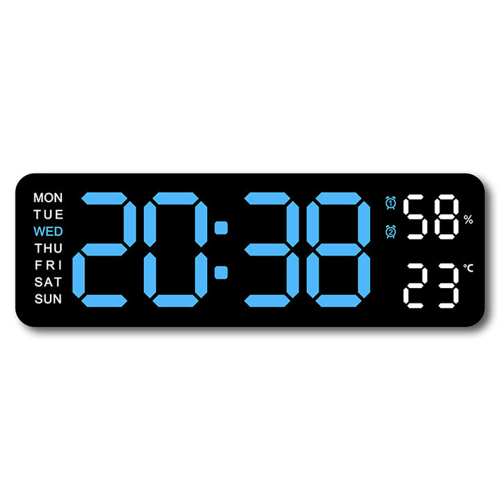 Digital alarm clock with room temperature and humidity display Bowlift