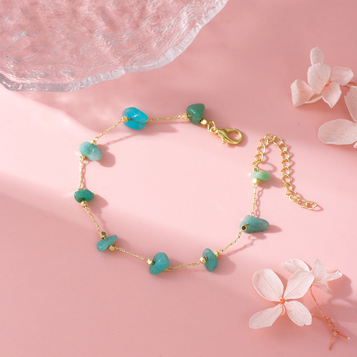 Rose Quartz Charm Anklet Bowlift