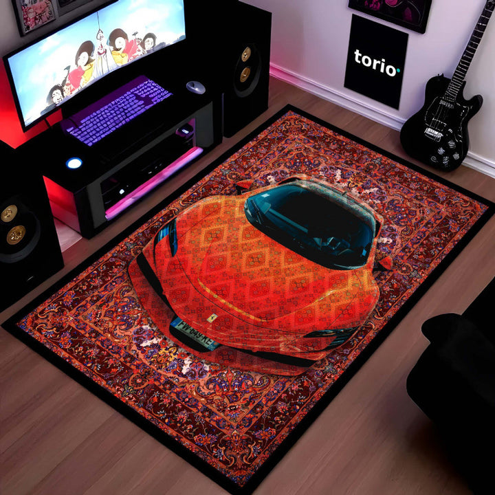 Artistic Floral Printed Area Rug