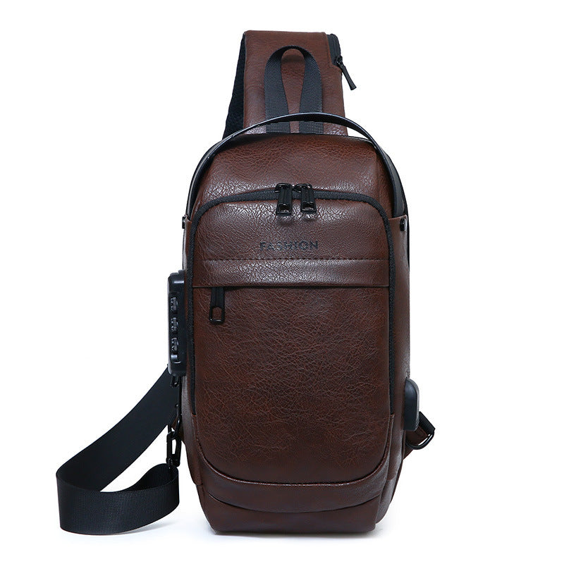 Versatile Leather Crossbody Sling Bag Bowlift