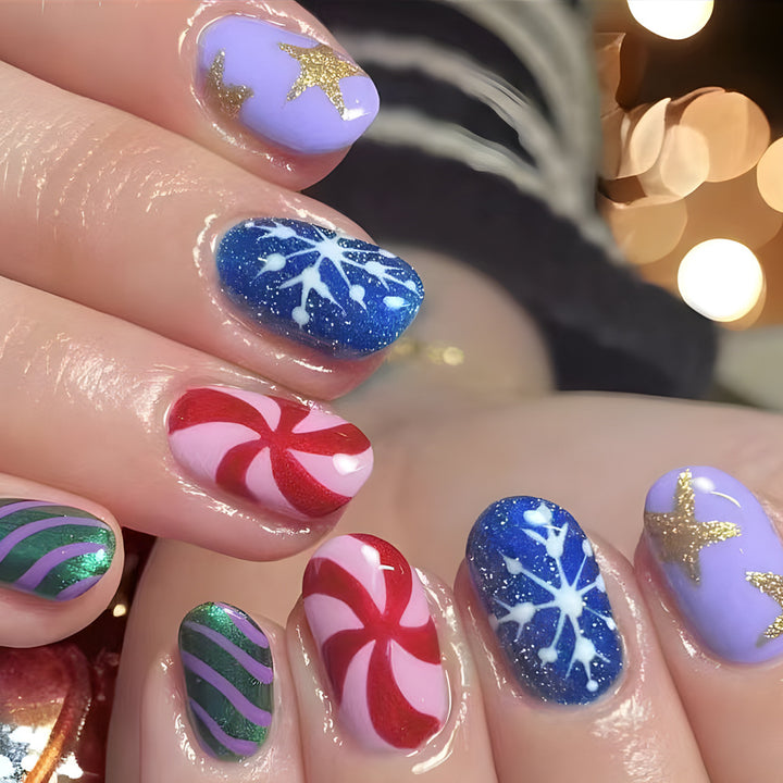 Festive Themed Nail Art Set Bowlift