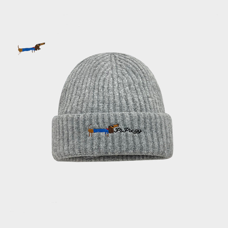 Knitted Dog-Themed Beanie