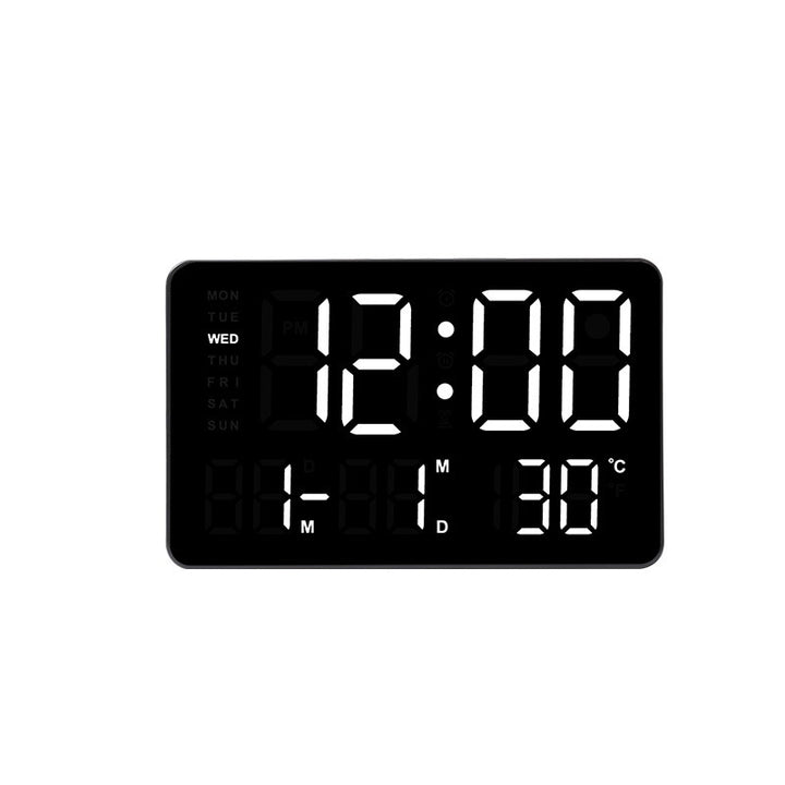 Digital Wall Clock with Temperature and Date Display Bowlift