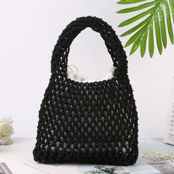 Hand-knotted tote bag made of natural cotton Bowlift