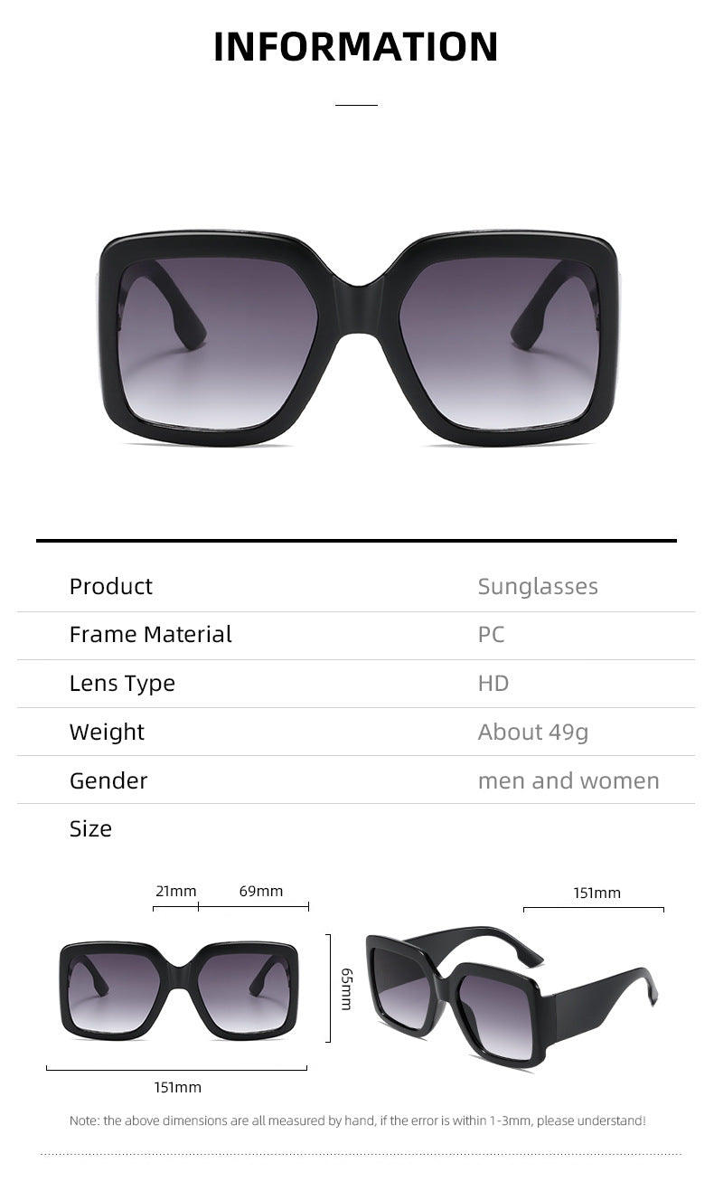 Women modern square sunglasses with mirror lenses Bowlift