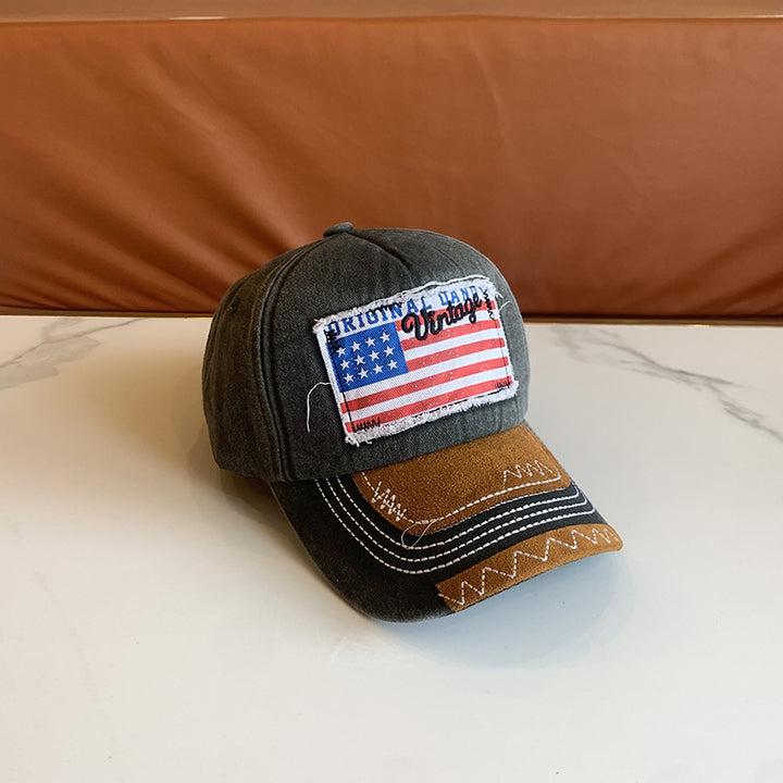 Women's Vintage-Inspired Distressed Baseball Cap Bowlift