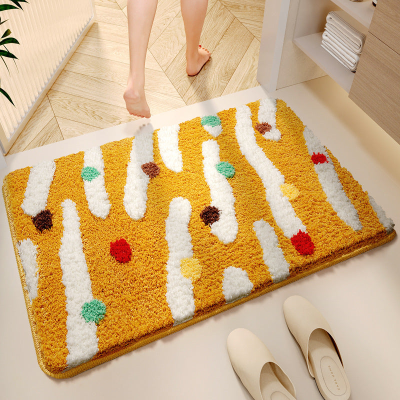 Decorative Plush Bath Mat Bowlift