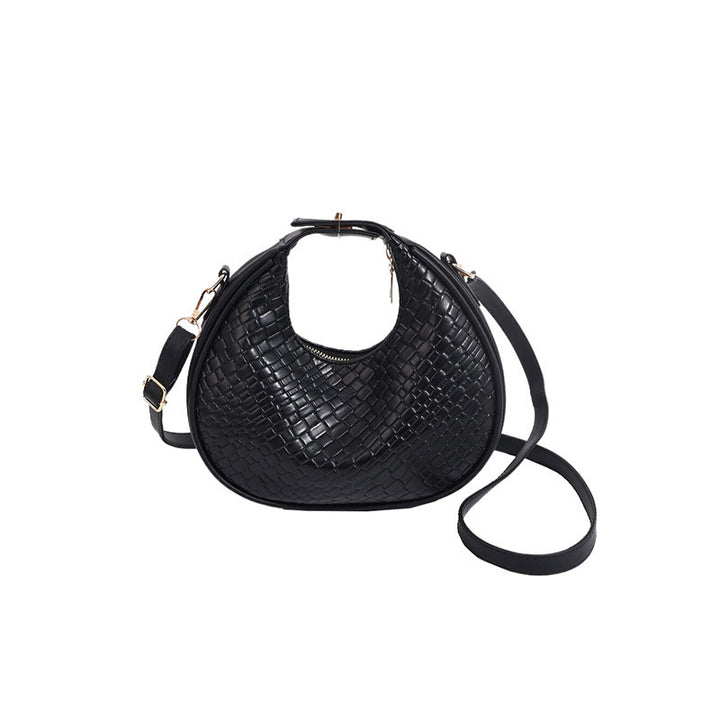 Textured Woven Crossbody Bag Bowlift