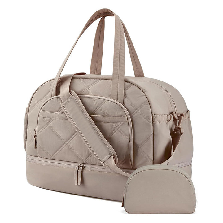 Quilted Multi-Functional Travel Duffle Bag Bowlift