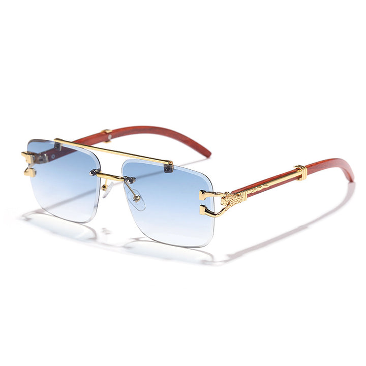 Women's stylish square sunglasses with luxurious metal frame Bowlift
