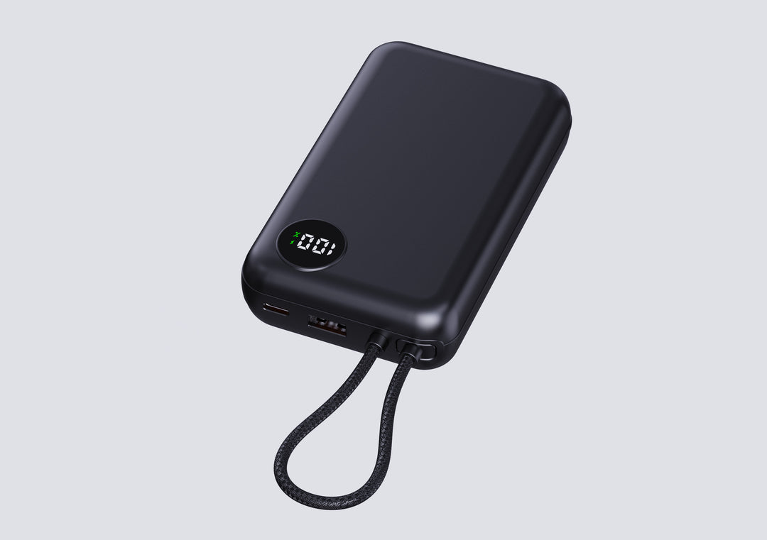 Portable power bank with smart LED display and fast charging function Bowlift