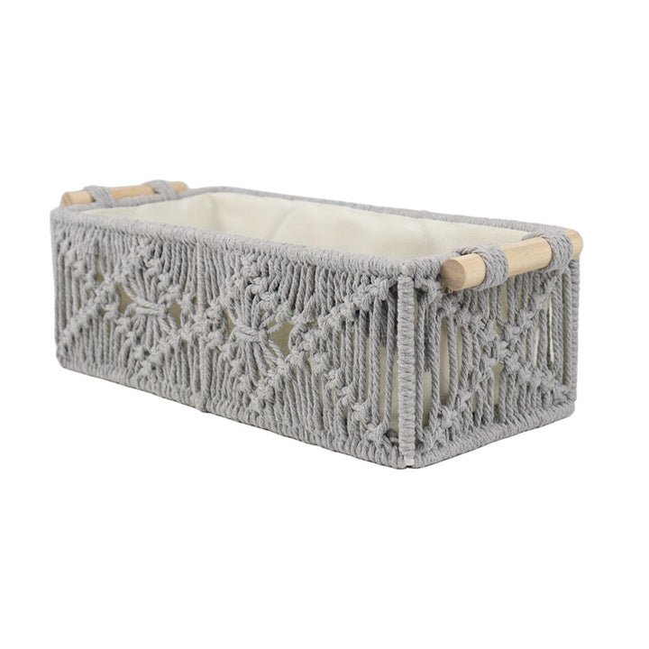Storage basket with macrame pattern Bowlift
