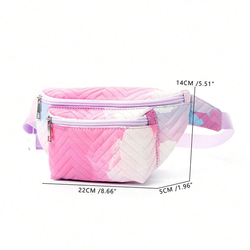 Waist bag with heart-shaped design and multiple compartments Bowlift