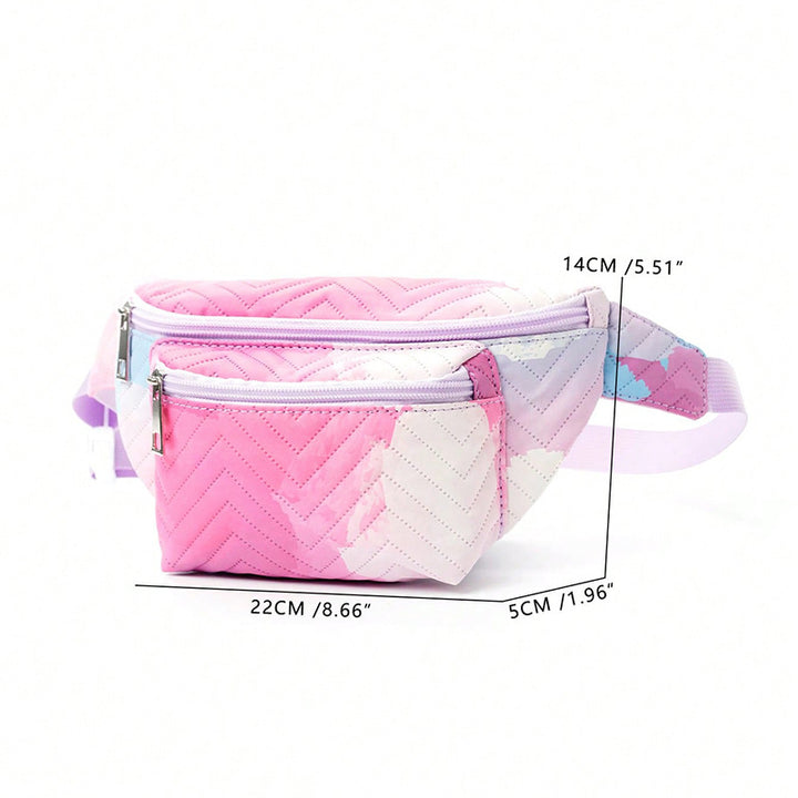 Waist bag with heart-shaped design and multiple compartments Bowlift