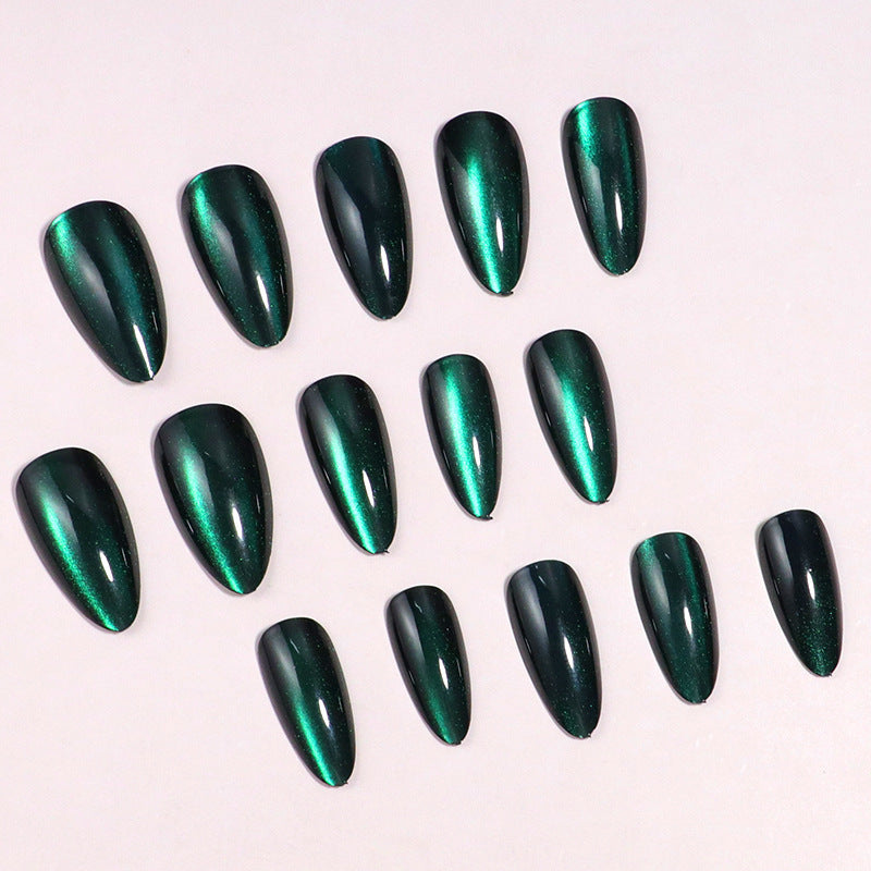 Iridescent Stiletto Press-On Nails Bowlift