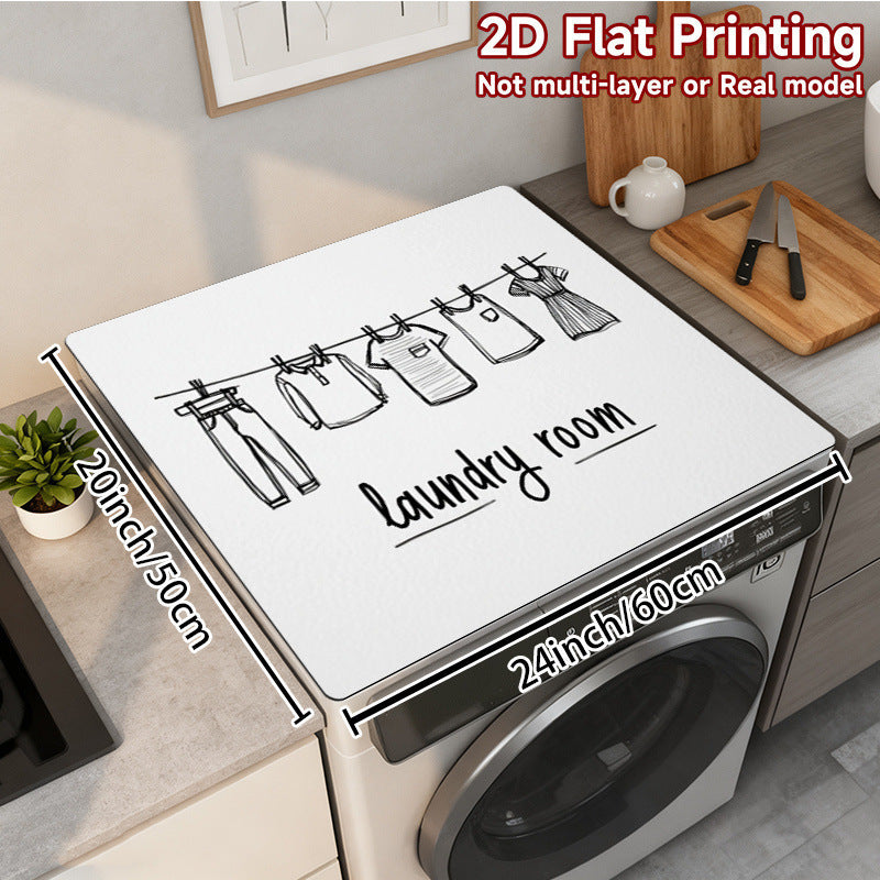 Decorative Laundry Basket Mat