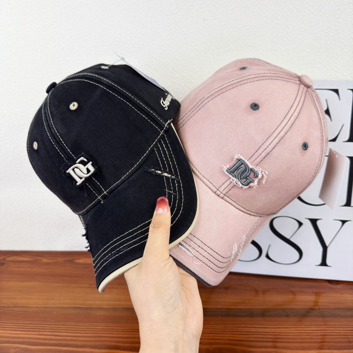 Men's Distressed Cotton Baseball Cap Bowlift 1784270840