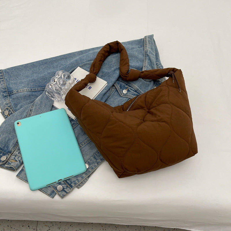 Quilted Fashion Hobo Bag Bowlift