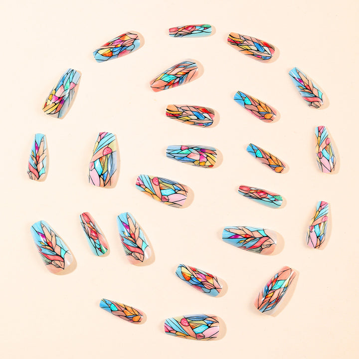 Artistic Stained Glass Nail Art Kit Bowlift