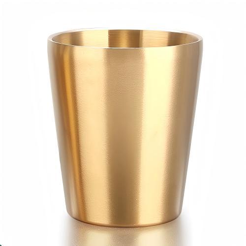 Brushed Stainless Steel Double-Wall Insulated Tumbler Cup Bowlift