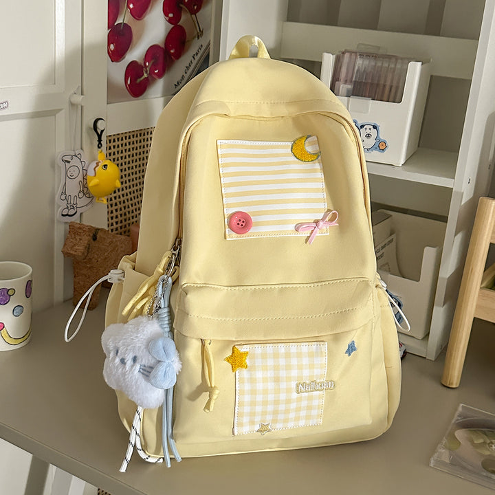 Cute Decorative School Backpack Bowlift