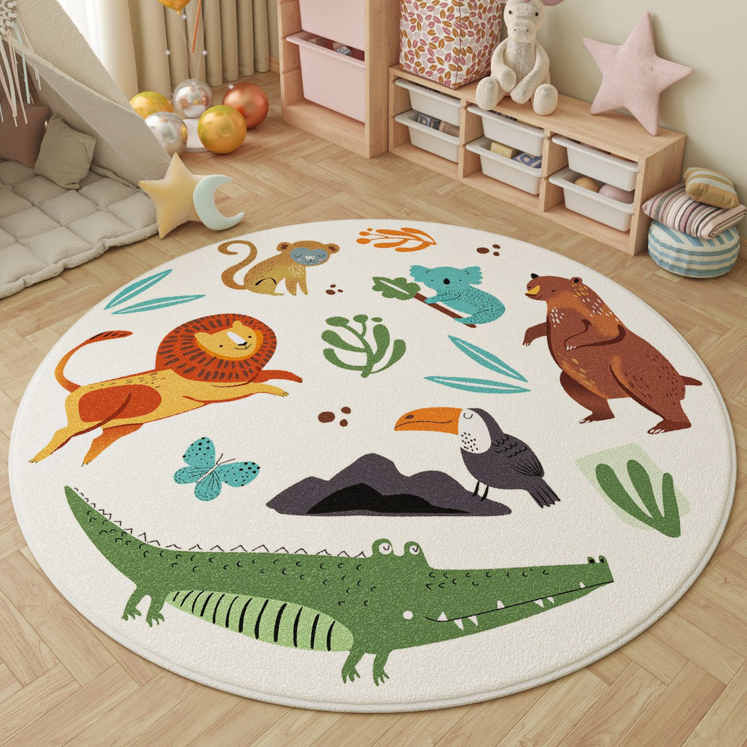 Playful Dinosaur-Themed Area Rug