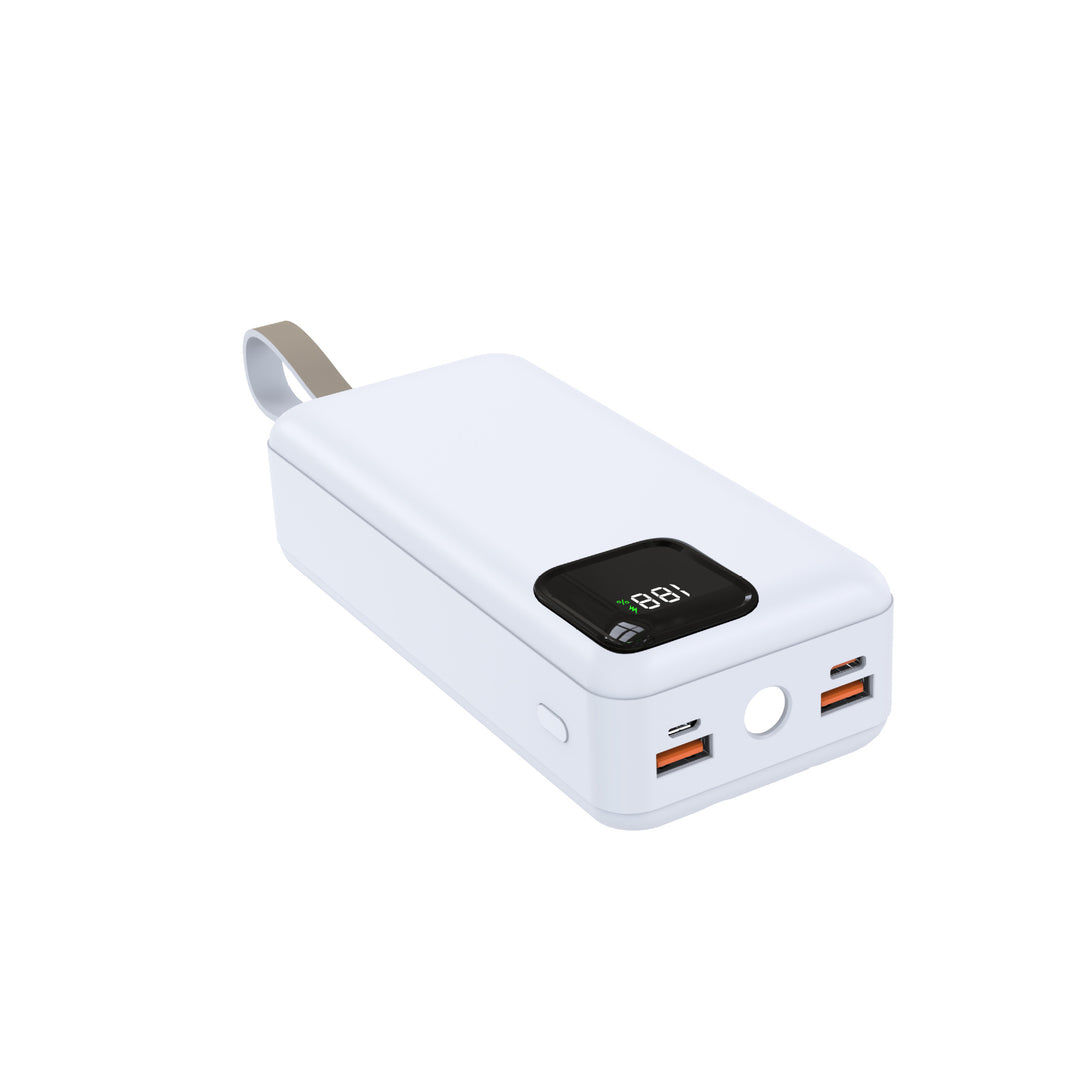 Portable power bank with digital charging display and innovative design Bowlift