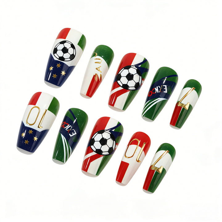 Sporty Nail Art Design Bowlift
