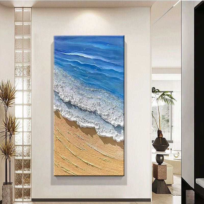 3D Ocean Waves Canvas Artwork