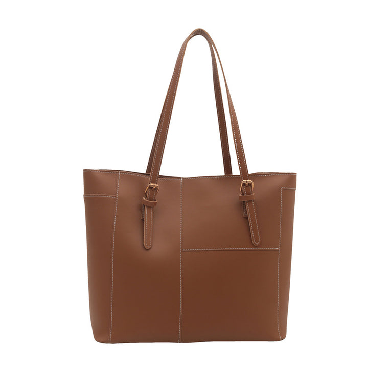 Elegant Structured Leather Tote Bag