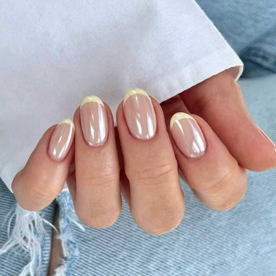 Elegant Nail Art with Translucent Gradient and Precise French Tip Bowlift