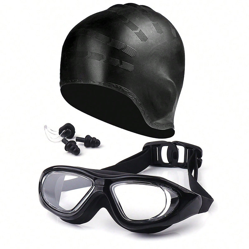 Swim set with comfort swim goggles and cap Bowlift