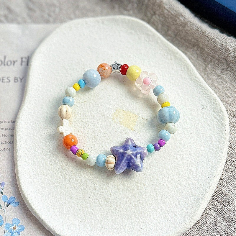 Heart-Shaped Beaded Bracelet Bowlift