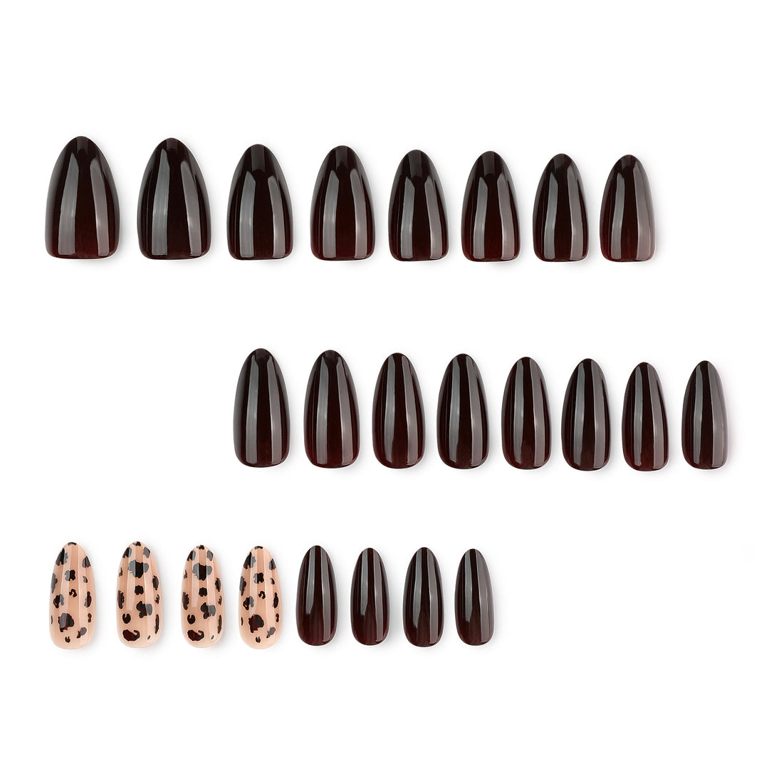 Artful Nail Extensions with Elegant Animal Design Bowlift